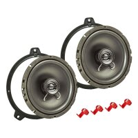 TA16.5-Pro Lautsprecher Einbauset kompatibel mit BMW 3er E46 165mm Koaxial System