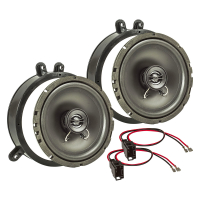 TA16.5-Pro Lautsprecher Einbau-Set kompatibel mit Mercedes C-Klasse W203 S203 CL203 Tür vorne 165mm Koaxial System
