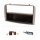 Radio bezel set compatible with Alfa Romeo 147 (937) GT (937) silver with radio adapter ISO antenna adapter ISO DIN