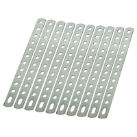 Perforated metal strip perforated rail set of 10 192x16mm for various applications stable version
