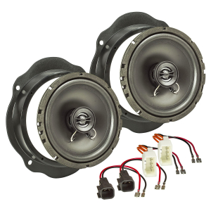 TA16.5-Pro Lautsprecher Einbau-Set kompatibel mit Ford Focus C-Max Kuga 165mm Koaxial System