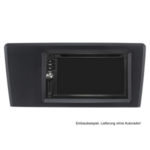 Double DIN radio bezel compatible with Volvo S60 S70 C70 V70 dark grey