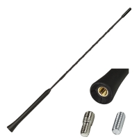 Car Replacement Rod Short Rod Roof Antenna Rod 41cm M5/6 compatible with VW Golf 4 5 6 7 Polo Passat UP Opel Astra Corsa Audi Dacia Hyundai Toyota Yaris Renault Clio Twingo