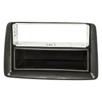 Radio cover metal slot compatible with Fiat Panda 169 anthracite