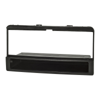Radio bezel metal slot compatible with Ford Focus Fiesta Escort Cougar Puma Mondeo Transit with storage compartment