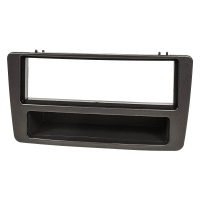 Radio cover metal slot compatible with Honda Civic (2001-2006) vehicles w. manual air condition anthracite