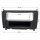 Radio bezel metal shaft compatible with Mercedes CLK W209 facelift 2004-2010 black