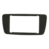 Double DIN Radio Bezel compatible with Seat Ibiza 6J 2008-2013 anthracite black