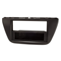 Radio bezel metal slot compatible with Suzuki SX4 S-Cross from 2013 black matt