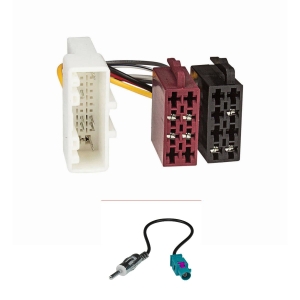 Radio Adapter Kabel Set kompatibel mit Renault Twingo III ab 2015 Smart FourTwo ab 2015 auf 16pol ISO Norm