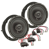 TA16.5-Pro Lautsprecher Einbau-Set kompatibel mit Seat Altea Mii Ateca Toledo Ibiza 165mm Koaxial System