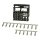 Quadlock Stecker Gehäuse Montage Set inclusive 16 Kontakte für Autoradiokabel