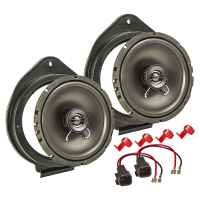 TA16.5-Pro Lautsprecher Einbau-Set kompatibel mit Opel Astra Insignia Meriva Mokka Adam Karl 165mm Koaxial System