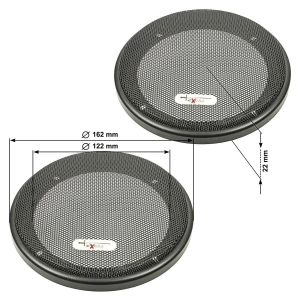 Excalibur speaker grill grill for 130mm din speakers,...