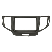Double DIN Radio Bezel compatible with Honda Accord 8 VIII CU/CW Facelift from 2008-2015 black