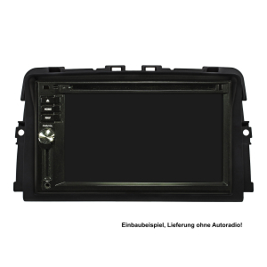 Double DIN Radio Bezel compatible with Opel Vivaro B Nissan Primastar Renault Trafic II 2011-2014 for vehicles with on-board computer