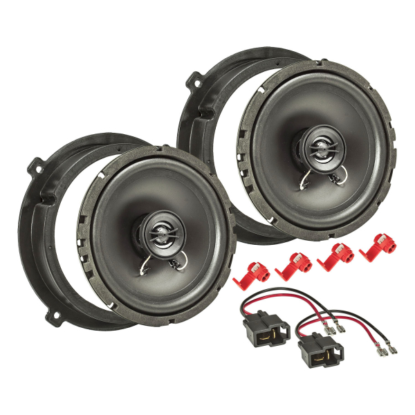 TA16.5-Pro Lautsprecher Einbau-Set kompatibel mit Hyundai Tucson Santa Fe Kia Sportage 165mm Koaxial System