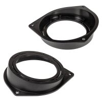 TA10.0-Pro speaker set compatible with Fiat Brava, Punto, 500, Doblo, and Panda rear doors, 100 mm coaxial system