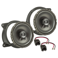 TA16.5-Pro Lautsprecher Einbau-Set kompatibel mit Peugeot 207 SW CC E Tür vorne 165mm Koaxial System
