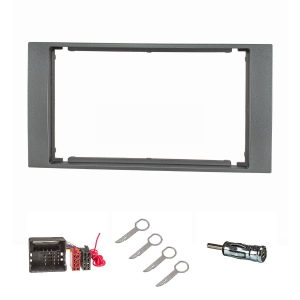 Double DIN radio cover set compatible with Ford Focus 2...