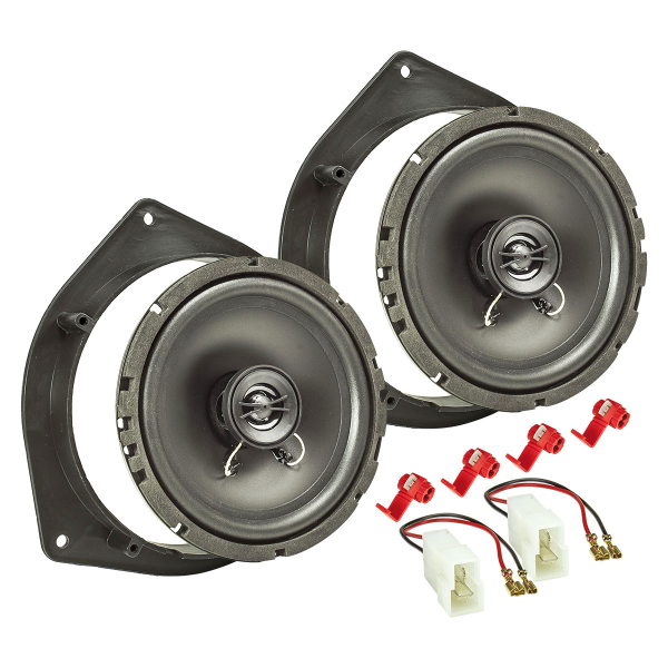 TA16.5-Pro Lautsprecher Einbau-Set kompatibel mit Kia Picanto Sportage Hyundai i10 i20 165mm Koaxial System