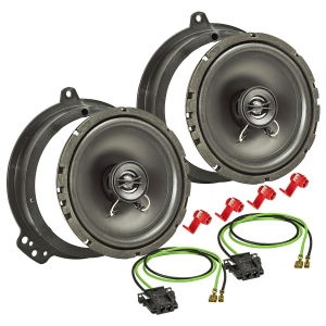 TA16.5-Pro Lautsprecher Einbau-Set kompatibel mit Mercedes E Klasse W211 CLS C219 165mm Koaxial System