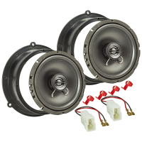 TA16.5-Pro Lautsprecher Einbau-Set kompatibel mit Audi A3 A4 A5 A6 Q3 Q5 Q7 Tür hinten 165mm Koaxial System