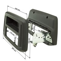 Radio bezel compatible with Hyundai i30 PD from 2017 onwards, black