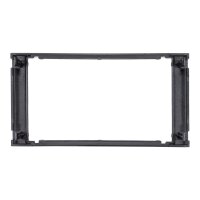 Doppel DIN Radioblende kompatibel mit Ford Focus 2 Fiesta C-Max S-Max Galaxy Mondeo Kuga Transit Piano Lack schwarz