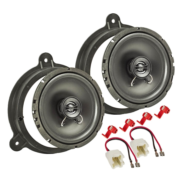 TA16.5-Pro Lautsprecher Einbau-Set kompatibel mit Renault Megane 4 Captur Laguna 3 Master 165mm Koaxial System