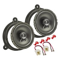TA16.5-Pro speaker installation kit compatible with Renault Megane 4 Captur Laguna 3 Master 165mm coaxial system