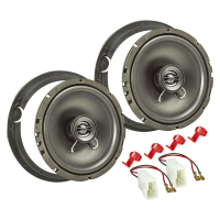 TA16.5-Pro Lautsprecher Einbau-Set kompatibel mit Suzuki Ignis Balero Swift SX4 165mm Koaxial System