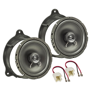 TA16.5-Pro Lautsprecher Einbau-Set kompatibel mit Renault Kangoo Mercedes Citan Tür vorne 165mm Koaxial System