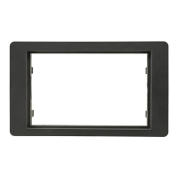 Double DIN Radio Bezel compatible with Saab 9.5 YS3E 2005-2010 black