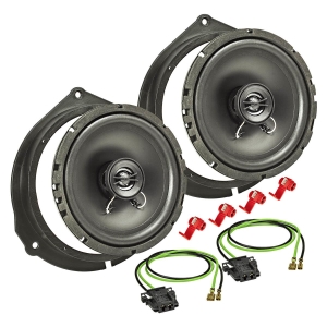 TA16.5-Pro Lautsprecher Einbau-Set kompatibel mit Mercedes C E V G Klasse Tür vorne 165mm Koaxial System
