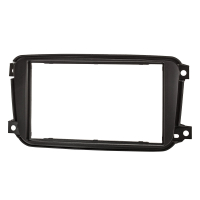 Double DIN radio cover set compatible with Smart fortwo 451 Facelift from Bj.10.2010-2014 black with Radio Basic