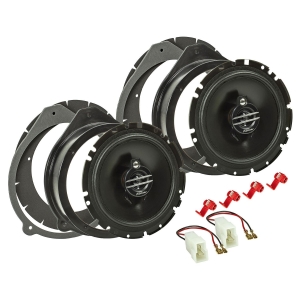 Speaker set compatible with Audi A3 8P A4 B6 B7 A8 door front 165mm 3-way coax system PIONEER TS-G1730f 300W