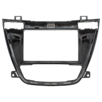 Double DIN and DIN radio bezel compatible with Opel Insignia black matt