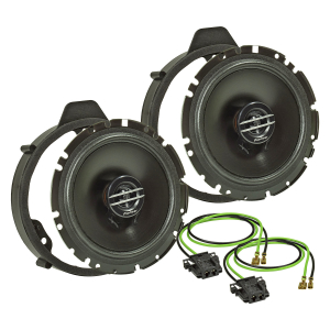 Speaker Set compatible with Mercedes A (W176) from 2012 B (T246) from 2011 door front 165mm 2-way coax system PIONEER TS-G1720f 300W