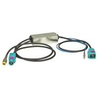 DAB+ UKW AM Antennen Splitter Adapter SMB (F) Buchse Kupplung Fakra (M) Stecker Fakra (F) Kupplung DIN Stecker