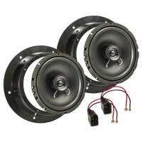 TA16.5-Pro Lautsprecher Einbauset kompatibel mit VW Golf 5 V Caddy Touran New Beetle Tür vorne 165mm Koaxial System