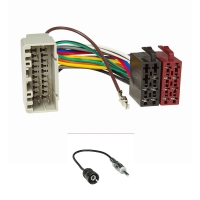Radio connector mounting set compatible with Chrysler Jeep Dodge from 2001 to 16pin ISO standard