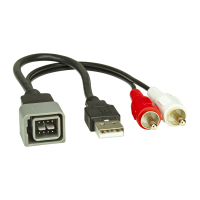 USB+AUX Replacement Austausch Adapter kompatibel mit Nissan Cube Juke Versa Qashqai NV