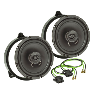 TA16.5-Pro Lautsprecher Einbau-Set kompatibel mit Mercedes CLK (W208) 1997-2002 165mm Koaxial System