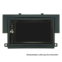 Double DIN Radio Bezel compatible with Mitsubishi Colt Z30 Z30G 2004 to 2008 black