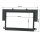 Double DIN radio bezel compatible with Mitsubishi Colt Z30 Z30G 2004 to 2008 black