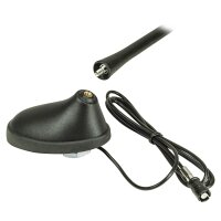 Dachantenne kompatibel mit Citroen C2 C3 C4 Peugeot 207 307 308 407 508 RCZ AM FM mit Verstärker RAKU II