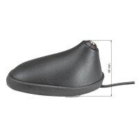 Dachantenne kompatibel mit Citroen C2 C3 C4 Peugeot 207 307 308 407 508 RCZ AM FM mit Verstärker RAKU II