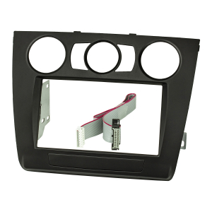 Double DIN radio bezel compatible with BMW 1 Series E81...