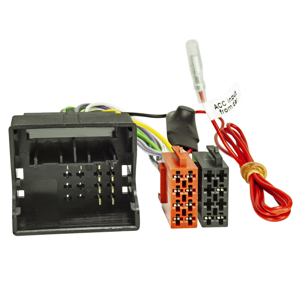 Radio Adapter Kabel Power Stabilisator Quadlock Stecker ISO Kupplung kompatibel mit Citroen Peugeot Fiat Scudo Start Stop
